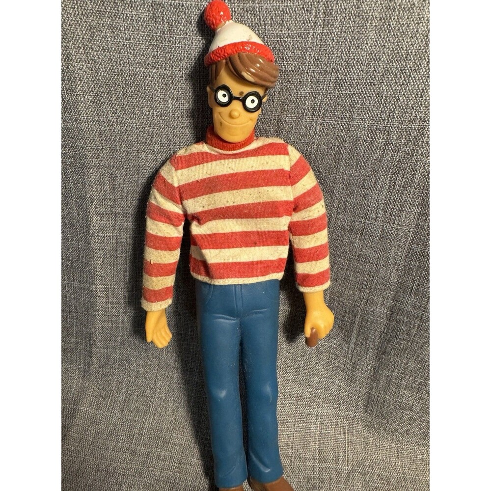 1990 Where’s Waldo Bendy Figure Applause Vintage Toy AS IS Incomplete